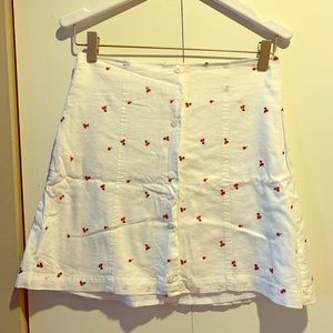 CAPULET CUTEST CHERRY EMBROIDERED SKIRT